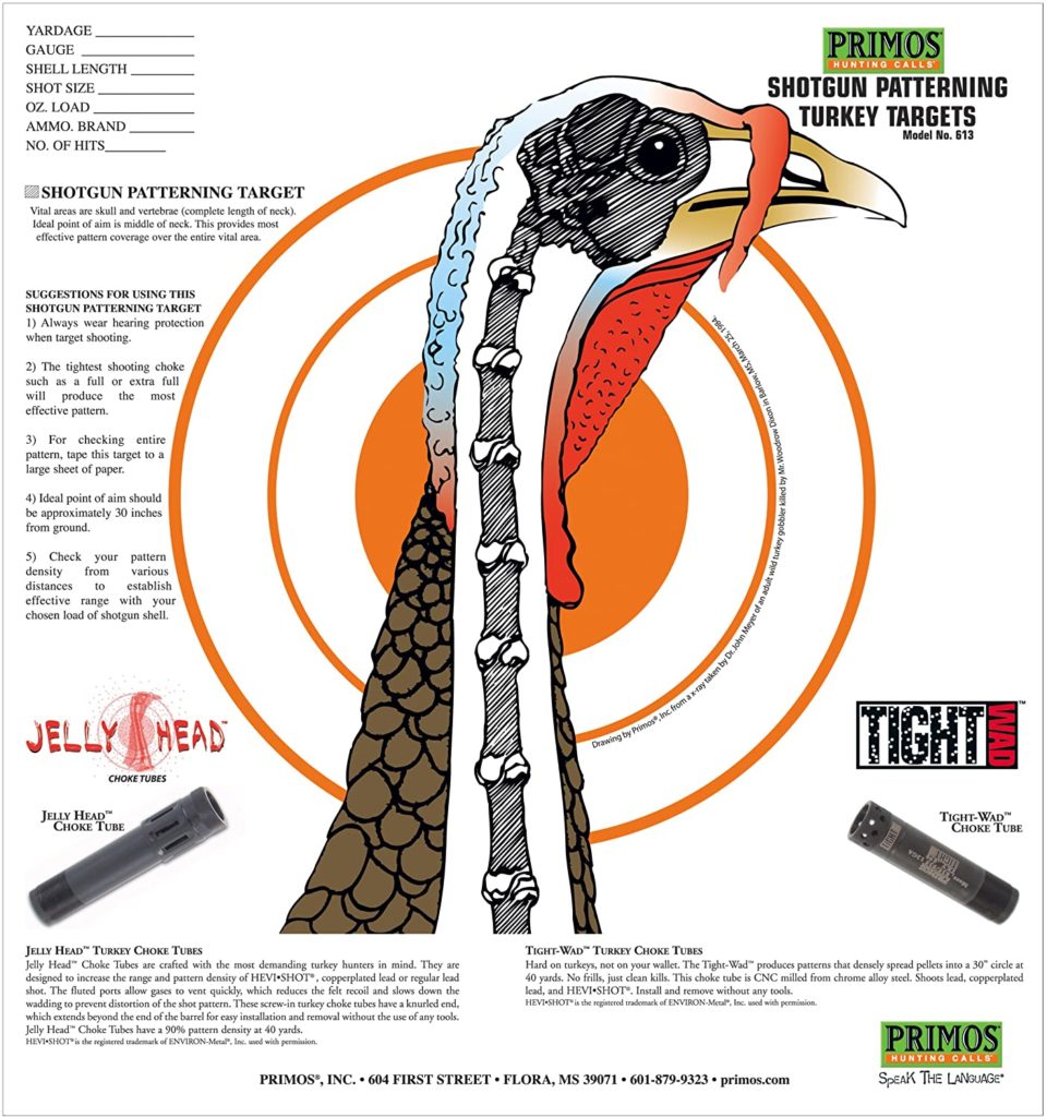 Primos Shotgun Patterning Turkey Targets