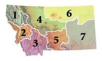Hunting in Montana Region Map