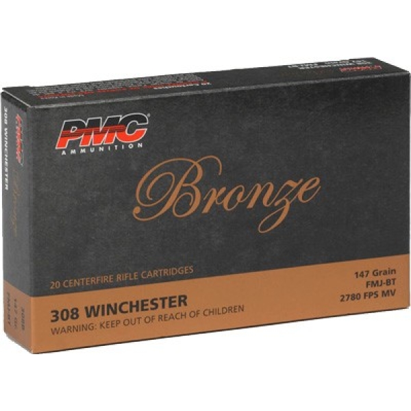 Pmc Ammo .308 Winchester – 147gr. Fmj-bt 20-pack