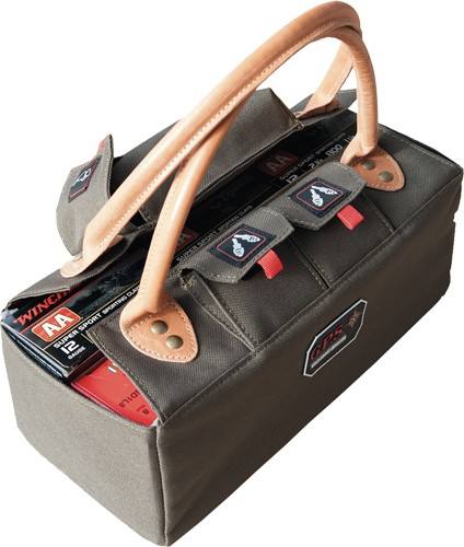 GPS Shotgun Shell Tote, Holds 6 Boxes of 12 Ga. Shells, Olive Green