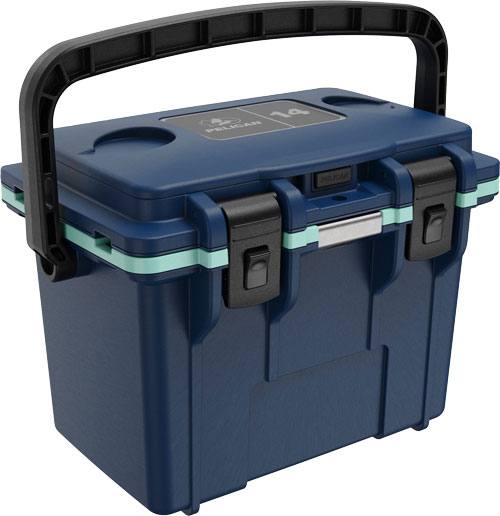 Pelican Coolers IM 14 Quart Cooler, Blue/Seafoam w/Dry Storage