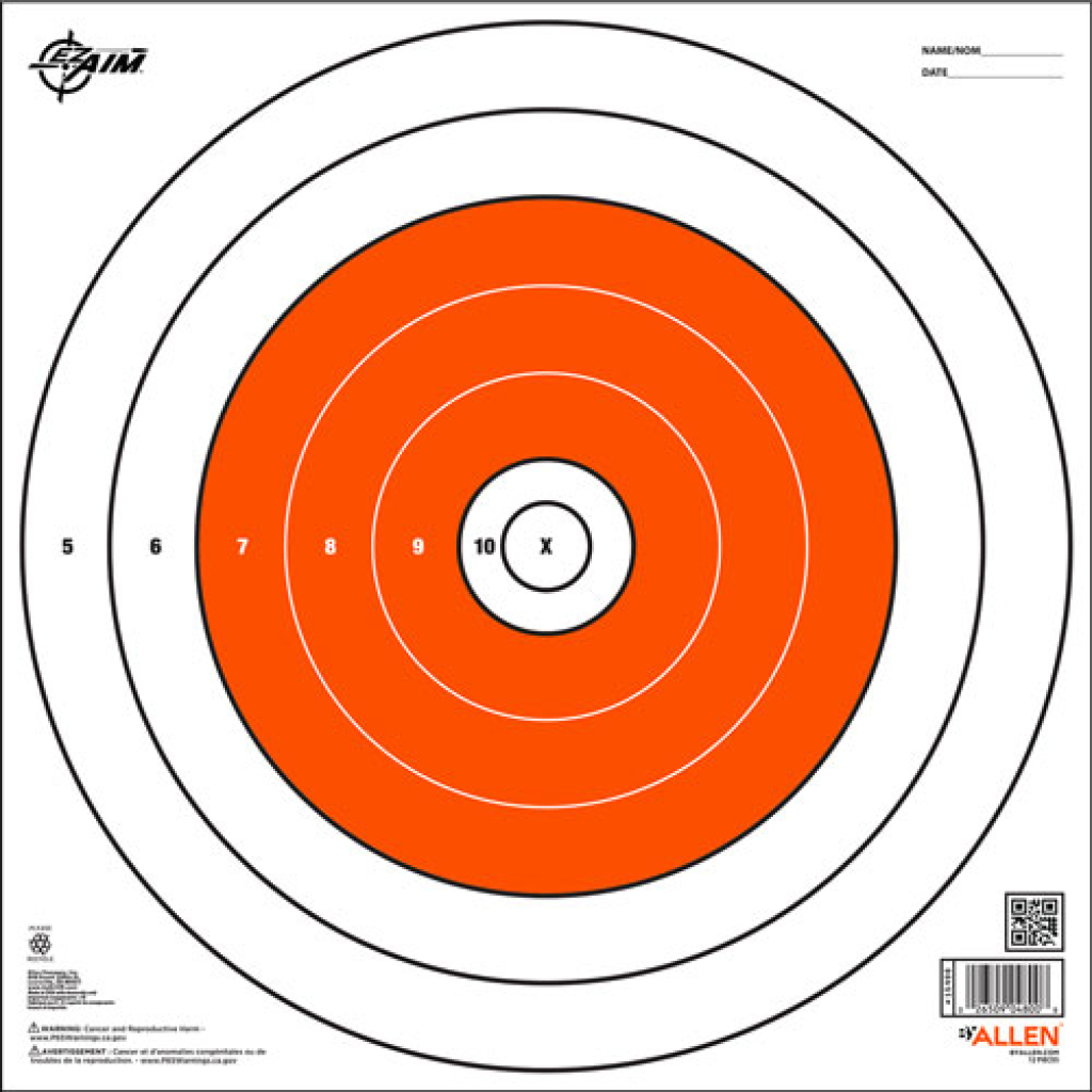 Allen Ez Aim Paper Bullseye – Target 12-pk 12″x12″ – GOT HUNTS & GEAR