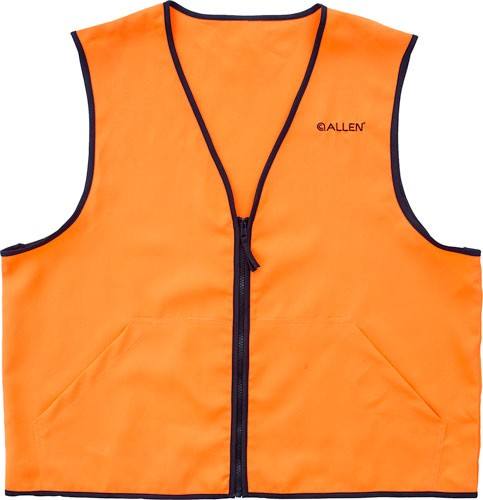 Allen Deluxe Hunting Vest - Blaze Orange, Large, 2 Front Pockets