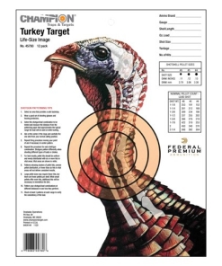 Champion Life Size Turkey Paper Target 12-pk
