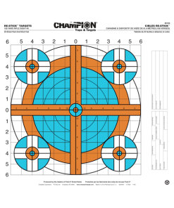 Champion Re-Stick 100 Yd Rifle Sight-In Self-Adhesive TRT 25-Pack