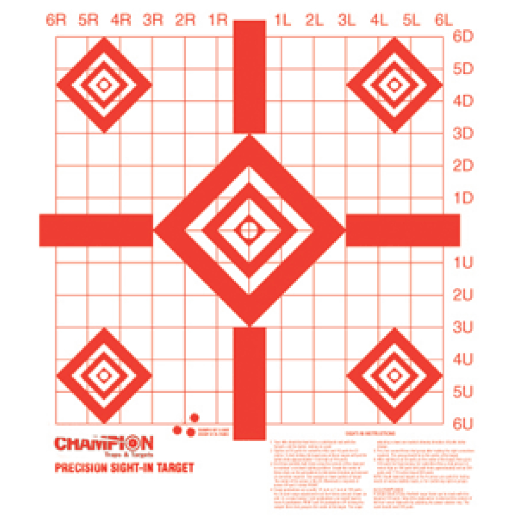 Champion Target Paper Redfield – Style Sight-in 100-pack » Got Hunts