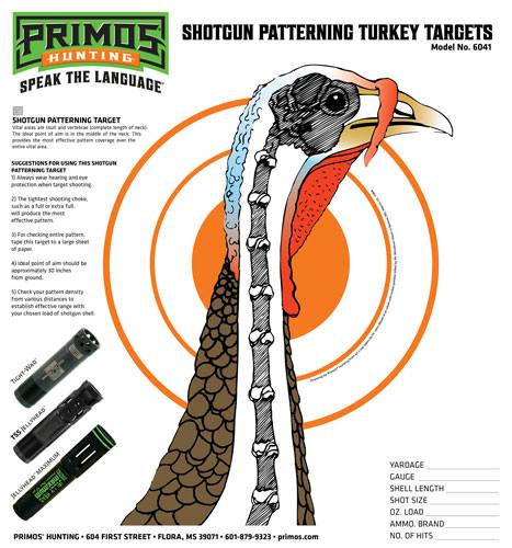 Primos Paper Target Turkey 11.5" x 10.75" 12-Pack