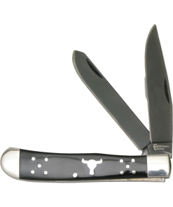 ABKT Cattleman's Cutlery Black Angus Trapper 2-Blade Folder