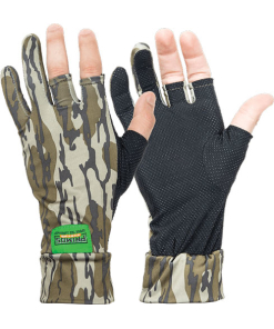 Primos Stretch Fit Fingerless Glove, Mossy Oak Bottomland