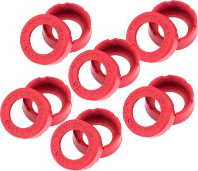 Rage Replacement Shock Collars for Hypodermic Crossbow Broadheads, High Energy, 15-Pack, Red