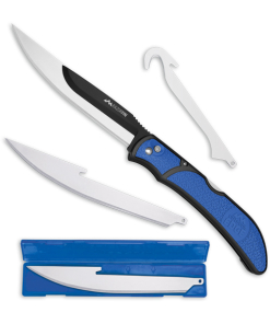 Outdoor Edge Razor Fin 4-Blade Combo Set Blue Blister Pack