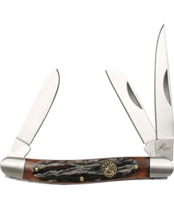 ABKT Roper Stockman Chaparral Series 2.5" Blade, Red Bone