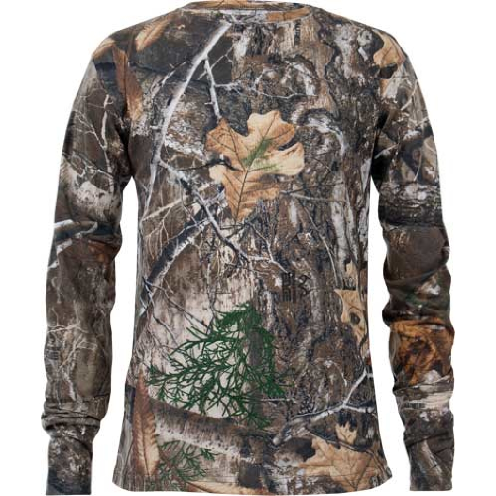 Habit Bear Cave Youth Tee Long Sleeve Realtree Edge Lg GOT HUNTS & GEAR