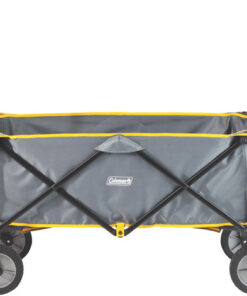 Coleman Folding Camp Wagon w/ Wheels Gray/Black/Yellow Trim