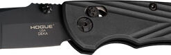 Hogue Deka Able Lock Folder - 3.25" Mod Wharncliffe, Poly Black