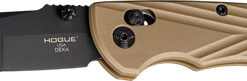 Hogue Deka Able Lock Folder – 3.25" Mod Wharncliffe, Poly, FDE