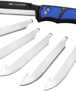 Outdoor Edge 3.5" Razor-Lite EDC Folder, Blue, w/6 Blades