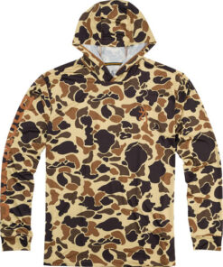 Browning Hooded Long-Sleeve Tech T-Shirt, Vintage Tan, Large