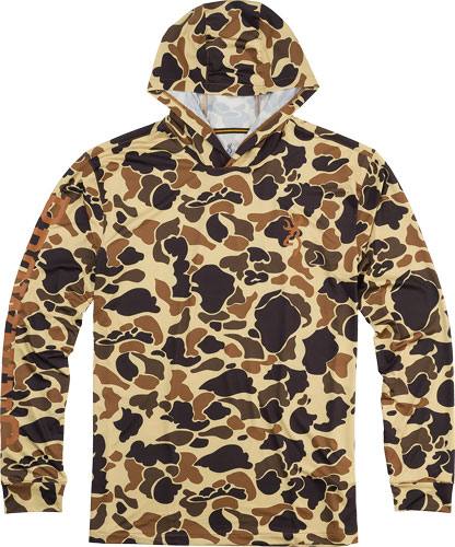 Browning Hooded Long-Sleeve Tech T-Shirt Vintage Tan XL